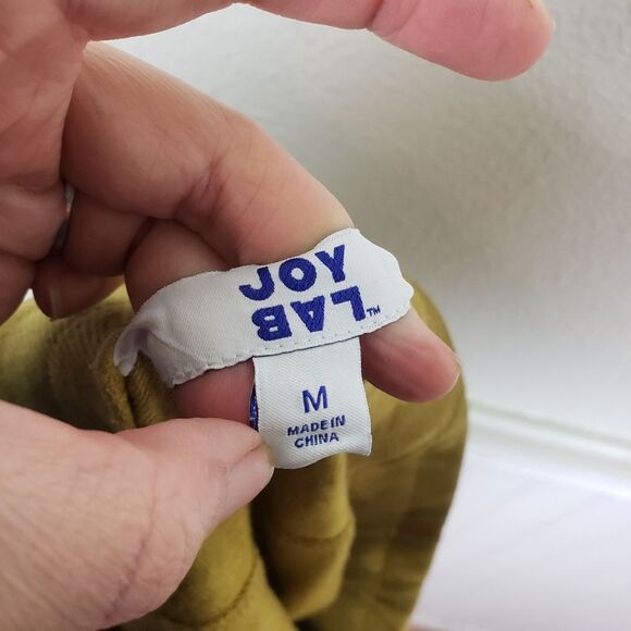 Women's Joy Lab Yellow Mustard Tie Dye Super Soft Drawstring Shorts Size Medium - Picture 7 of 9